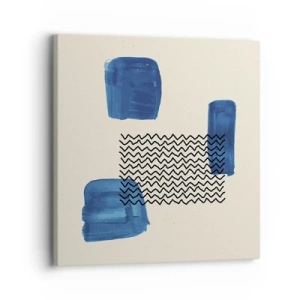 Canvastavla - Bild på duk - Abstrakt kvartett - 30x30 cm