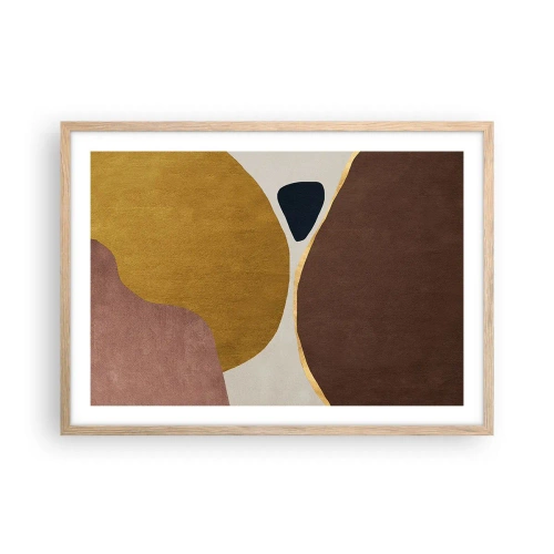 Affisch i ram av ljusek - Abstraktion - en plats i rymden - 70x50 cm