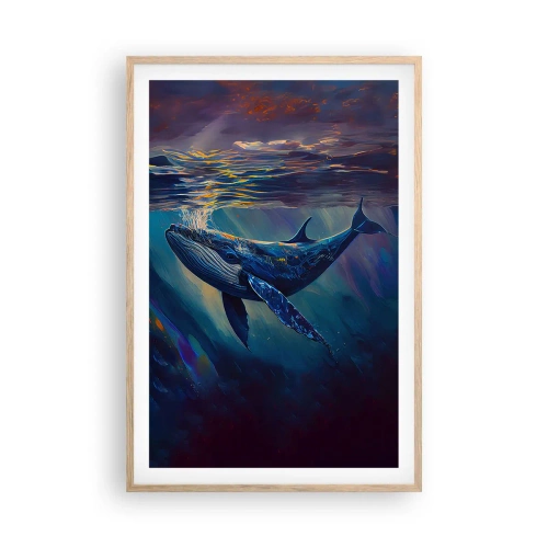 Affisch i ram av ljusek - Välkommen till min värld - 61x91 cm