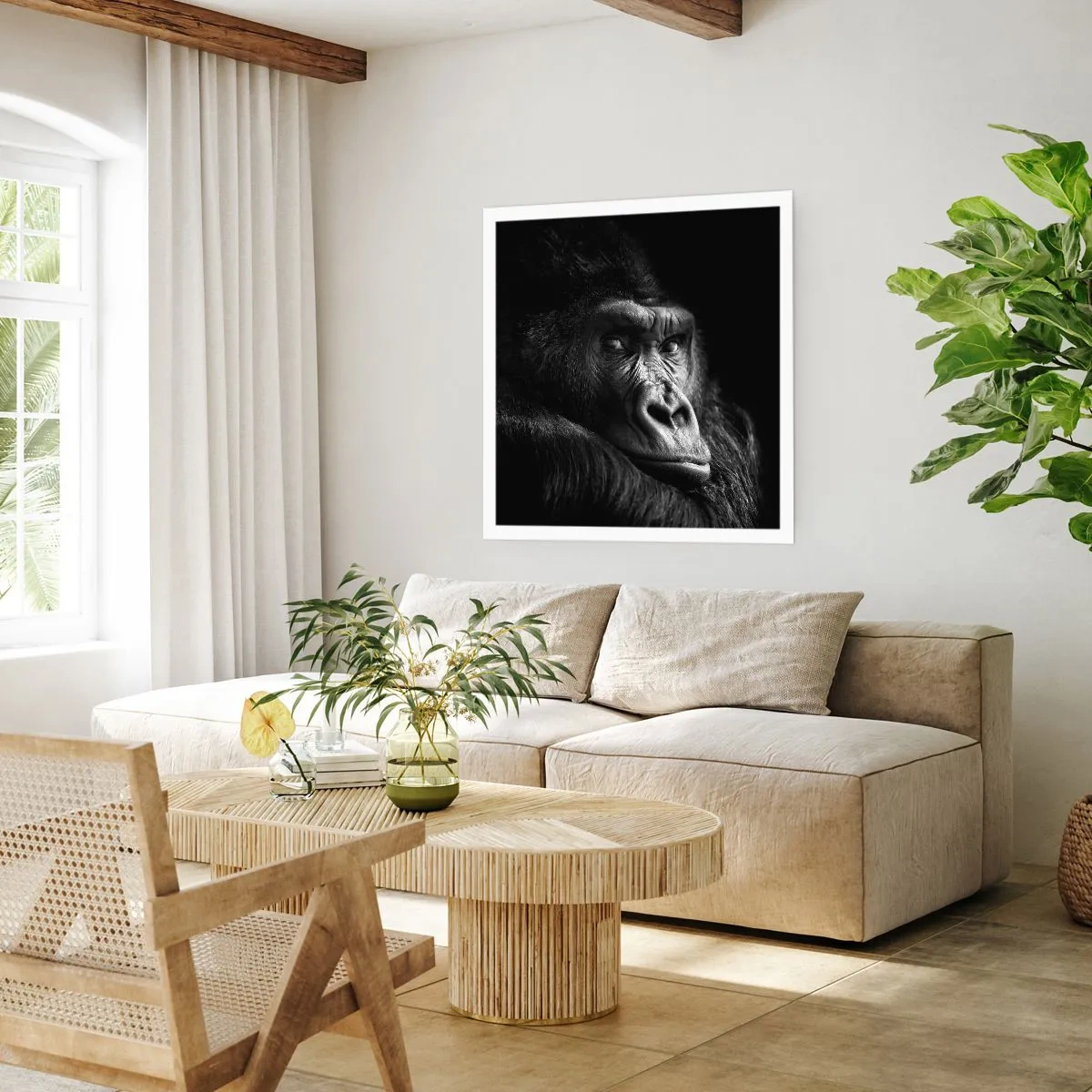 Affisch - Varför glor du? - 60x60 cm