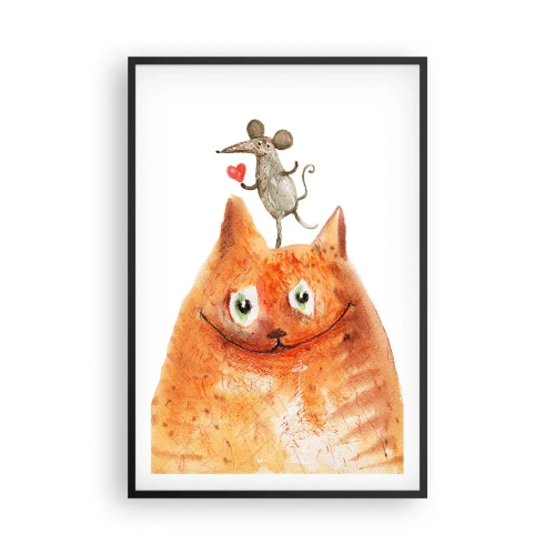 Affisch i svart ram - Kärlekens paradoxer - 61x91 cm