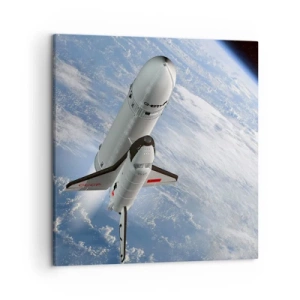 Canvastavla - Bild på duk - Rymdfärd - 50x50 cm