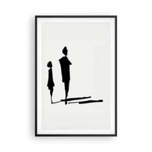 Affisch i svart ram - Säkert tillsammans? - 61x91 cm