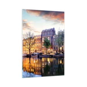 Glastavla - Bild på glas - Återhållsam och lugn holländsk skönhet - 80x120 cm