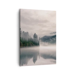 Canvastavla - Bild på duk - I förundran, i dimman - 50x70 cm