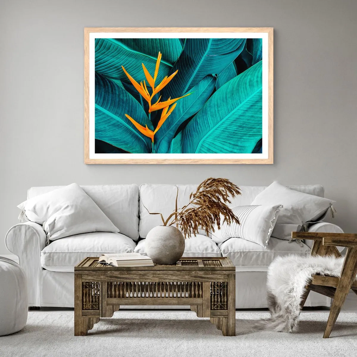 Affisch i ram av ljusek - Edens blomma - 91x61 cm