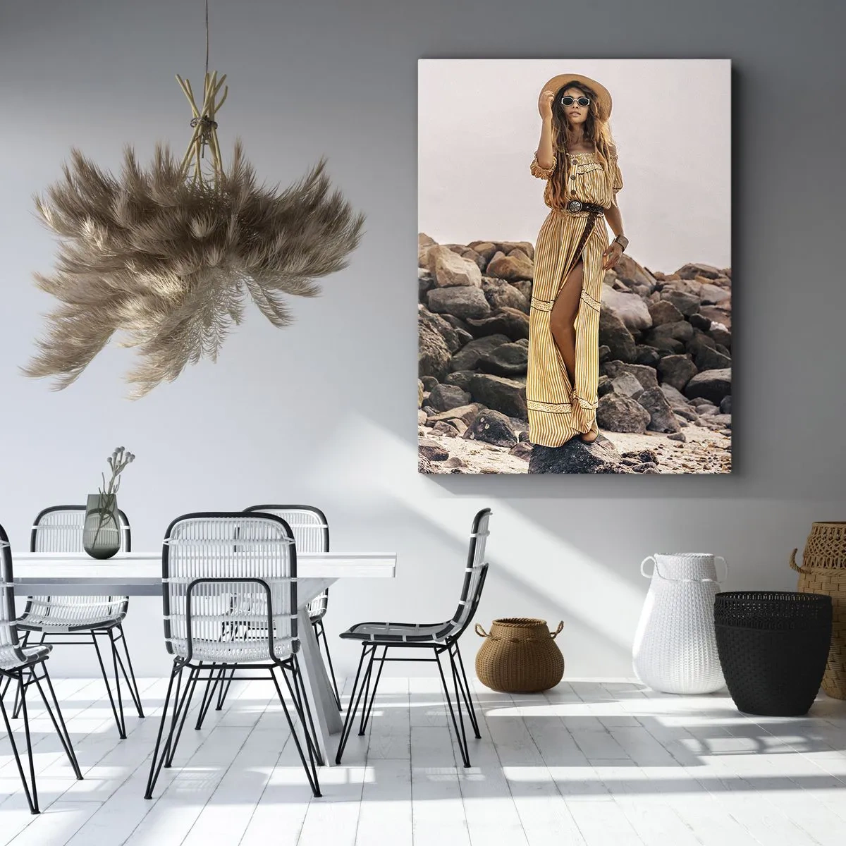 Canvastavla - Bild på duk - Stenarnas magi - 55x100 cm