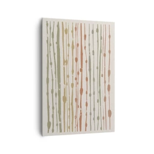 Canvastavla - Bild på duk - Musikalisk färgnotation - 70x100 cm