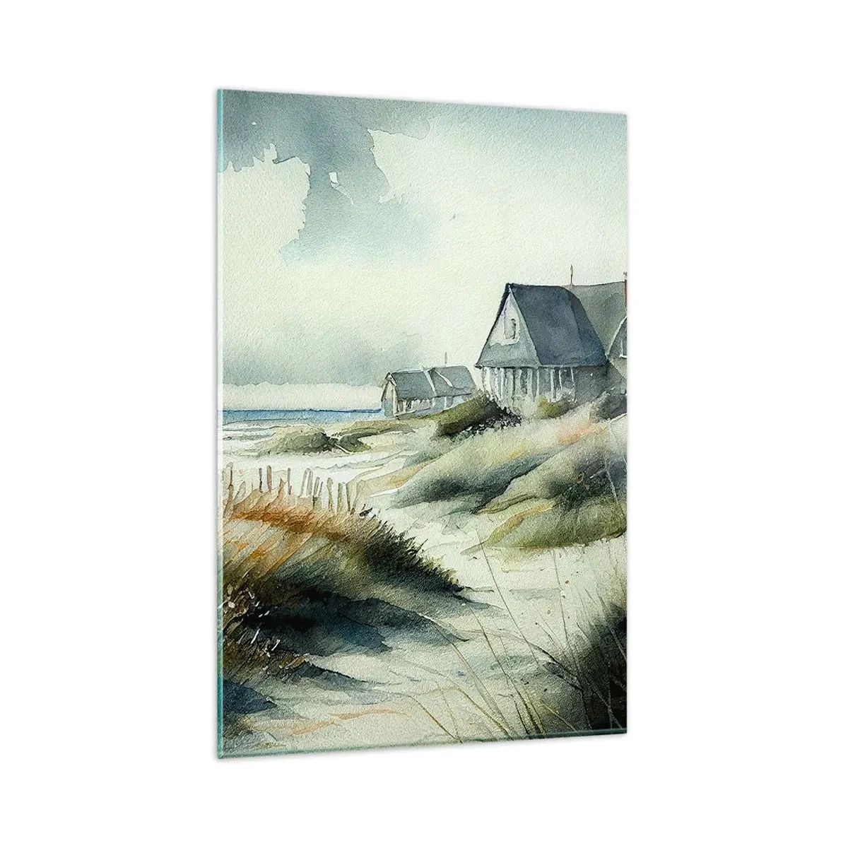 Glastavla - Bild på glas - Borta från liv och rörelse - 80x120 cm