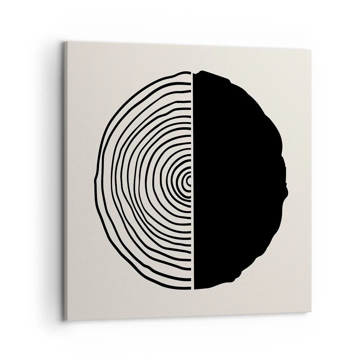 Canvastavla - Bild på duk - Hälften hälften - 50x50 cm