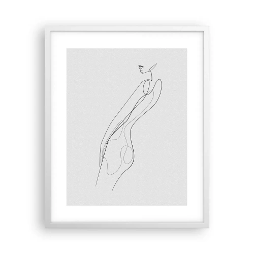 Affisch i vit ram - Bara en utfästelse - 40x50 cm