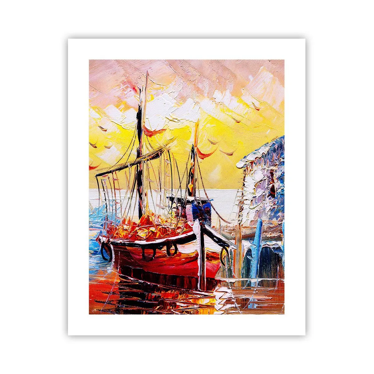 Affisch - Lycklig återresa - 40x50 cm