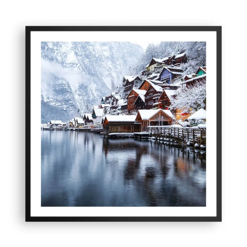 Affisch i svart ram - I vinterns dräkt - 60x60 cm