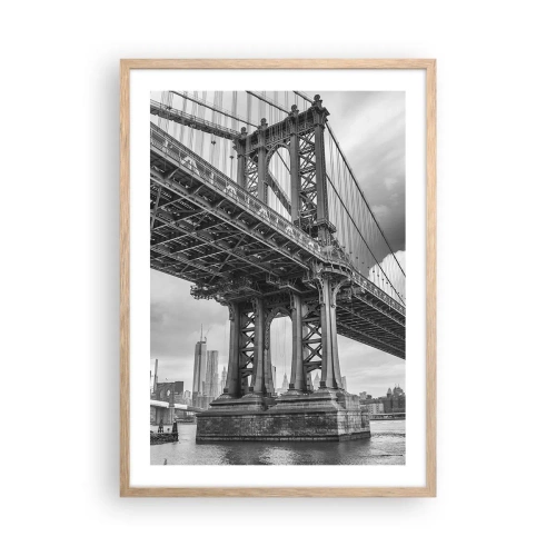 Affisch i ram av ljusek - Till stadens hjärta - 50x70 cm