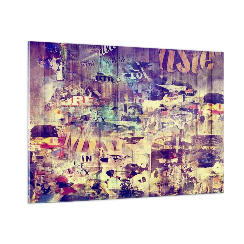 Glastavla - Bild på glas - Och så mycket blir det klar - 100x70 cm