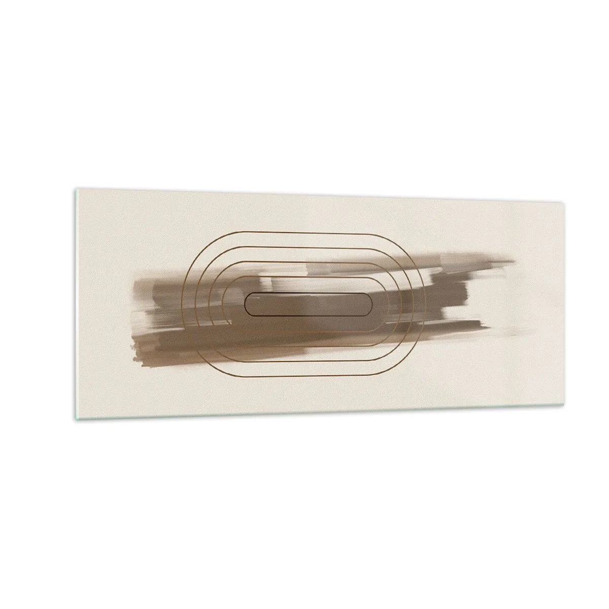 Glastavla - Bild på glas - Grå blåst - 100x40 cm