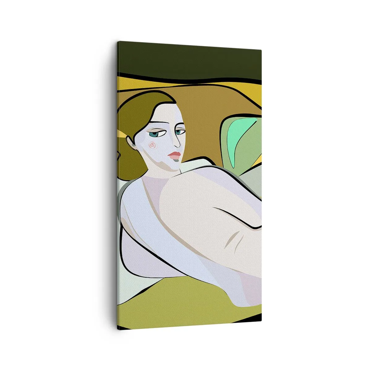 Canvastavla - Bild på duk - Intim porträtt - 45x80 cm