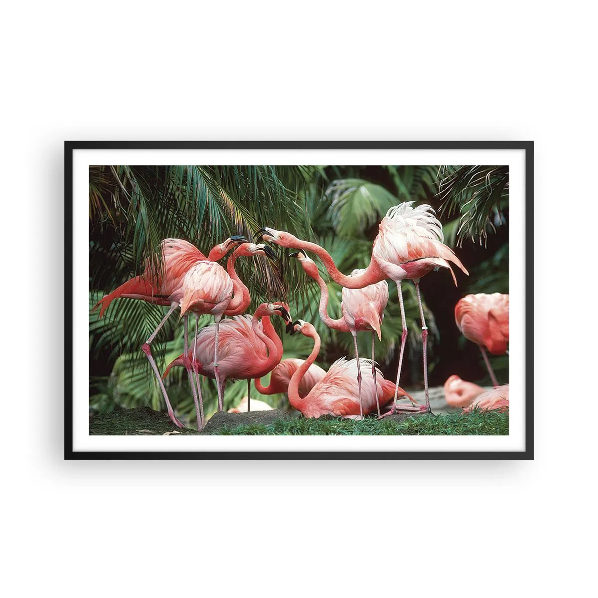 Affisch i svart ram - Eftermiddags skvaller - 91x61 cm