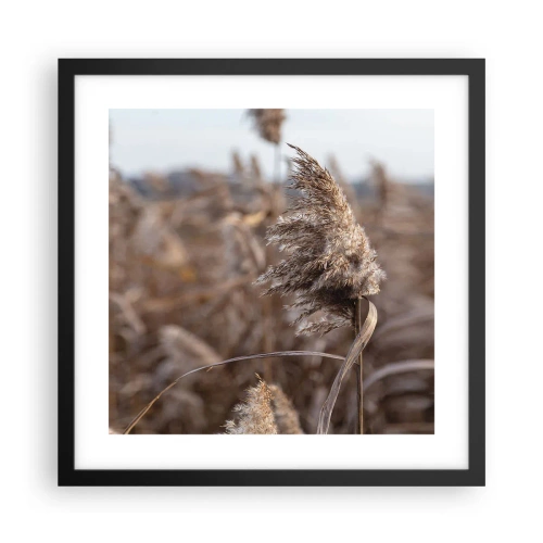 Affisch i svart ram - Dags att flyga bort med vinden - 40x40 cm