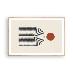Affisch i ram av ljusek - Formernas och färgernas magnetism - 91x61 cm