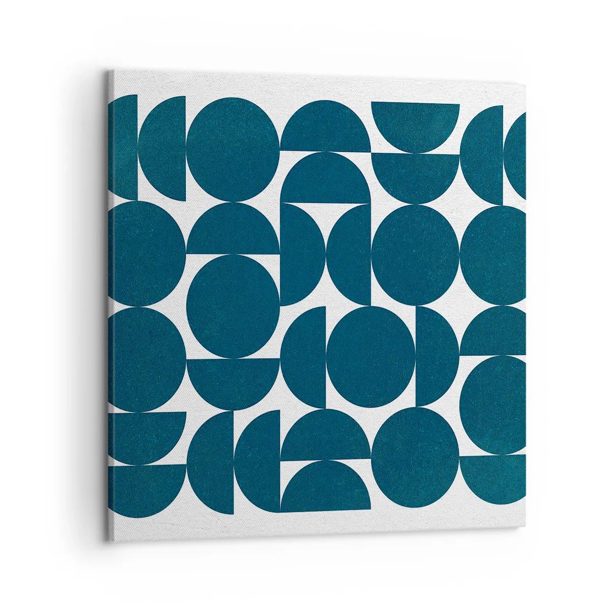 Canvastavla - Bild på duk - Cirklar och halvcirklar - 50x50 cm