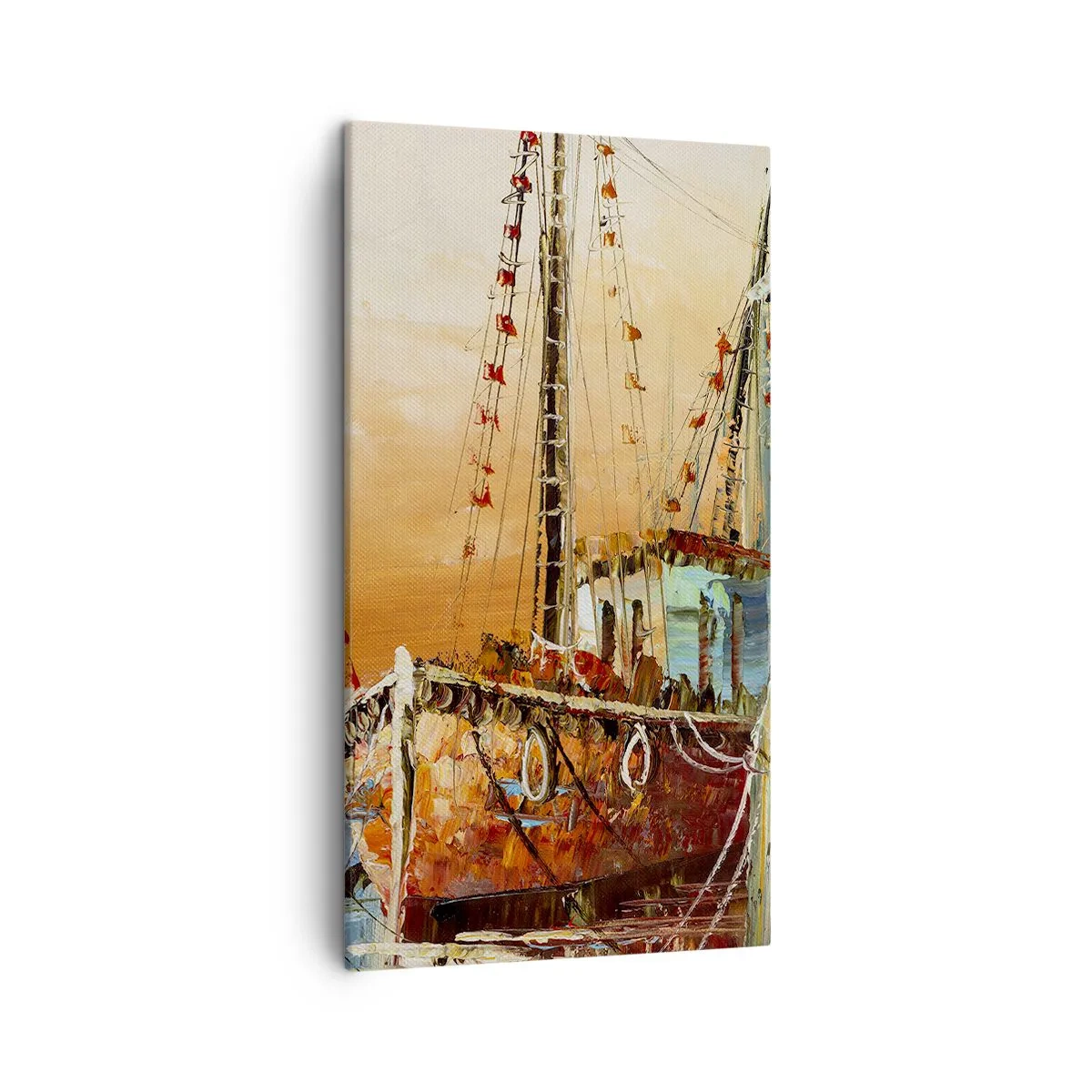 Canvastavla - Bild på duk - Lugn hemresa - 45x80 cm