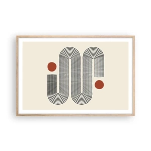 Affisch i ram av ljusek - från början till slutet - 91x61 cm