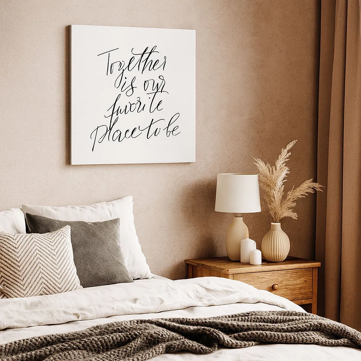 Canvastavla - Bild på duk - Känner du också det? - 30x30 cm