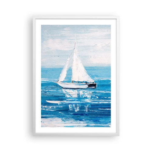 Affisch i vit ram - Med en vän vid din sida - 50x70 cm