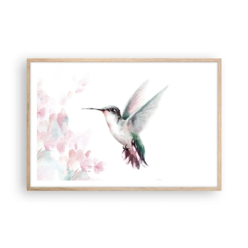 Affisch i ram av ljusek - Fångad flaxande - 91x61 cm