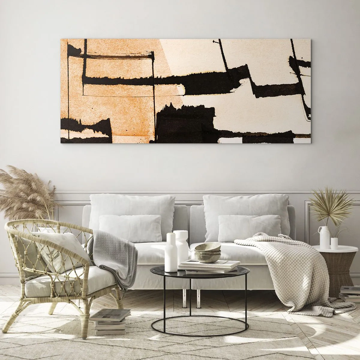 Glastavla - Bild på glas - Ändå ordning - 160x50 cm