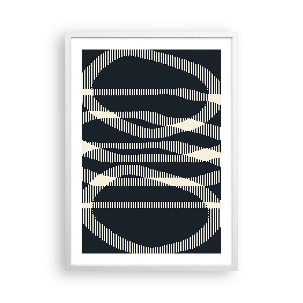 Affisch i vit ram - Försök att bryta mörkret - 50x70 cm