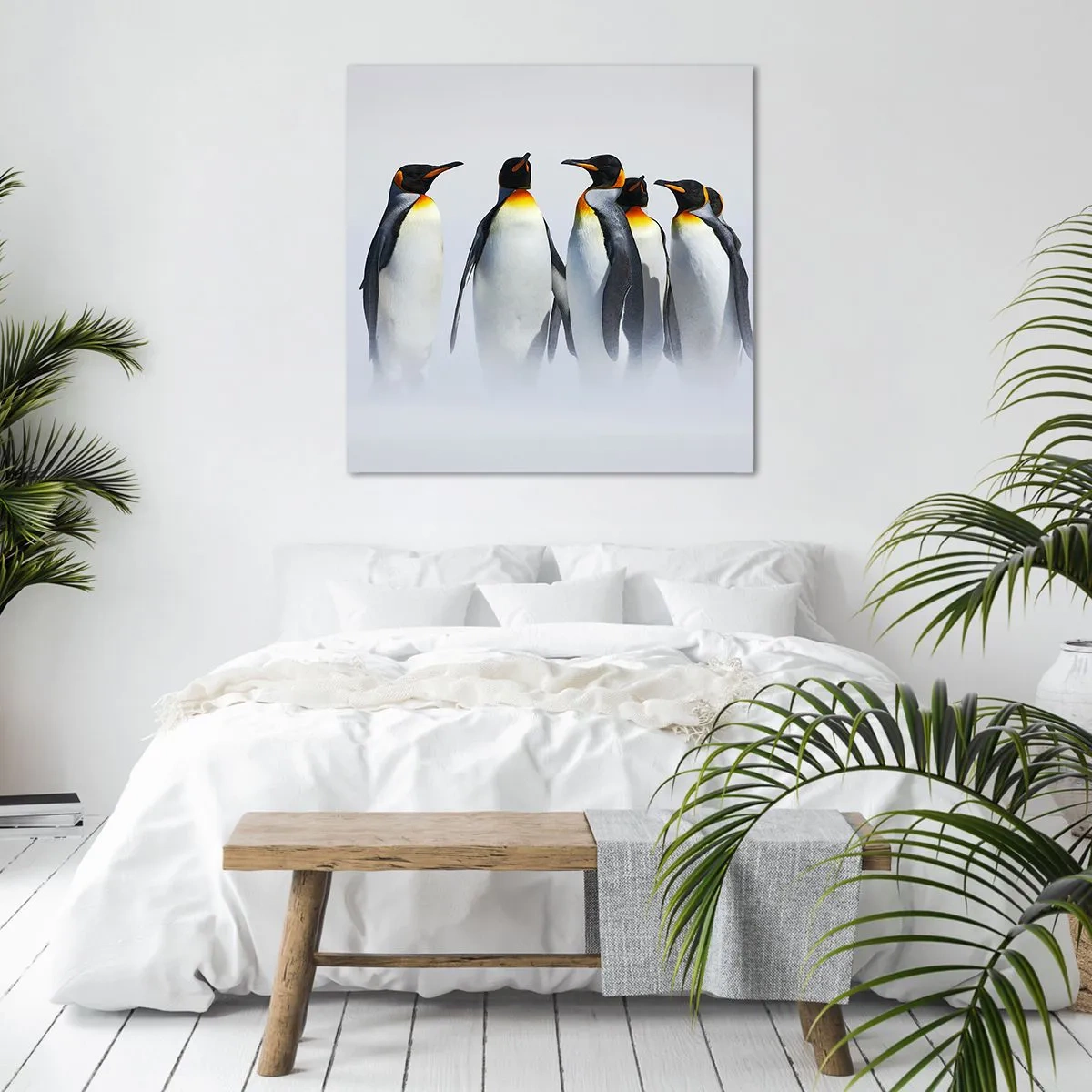 Canvastavla - Bild på duk - En träff i kvällsdräkter - 70x70 cm