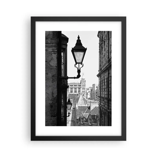 Affisch i svart ram - Historia från Edinburgh - 30x40 cm