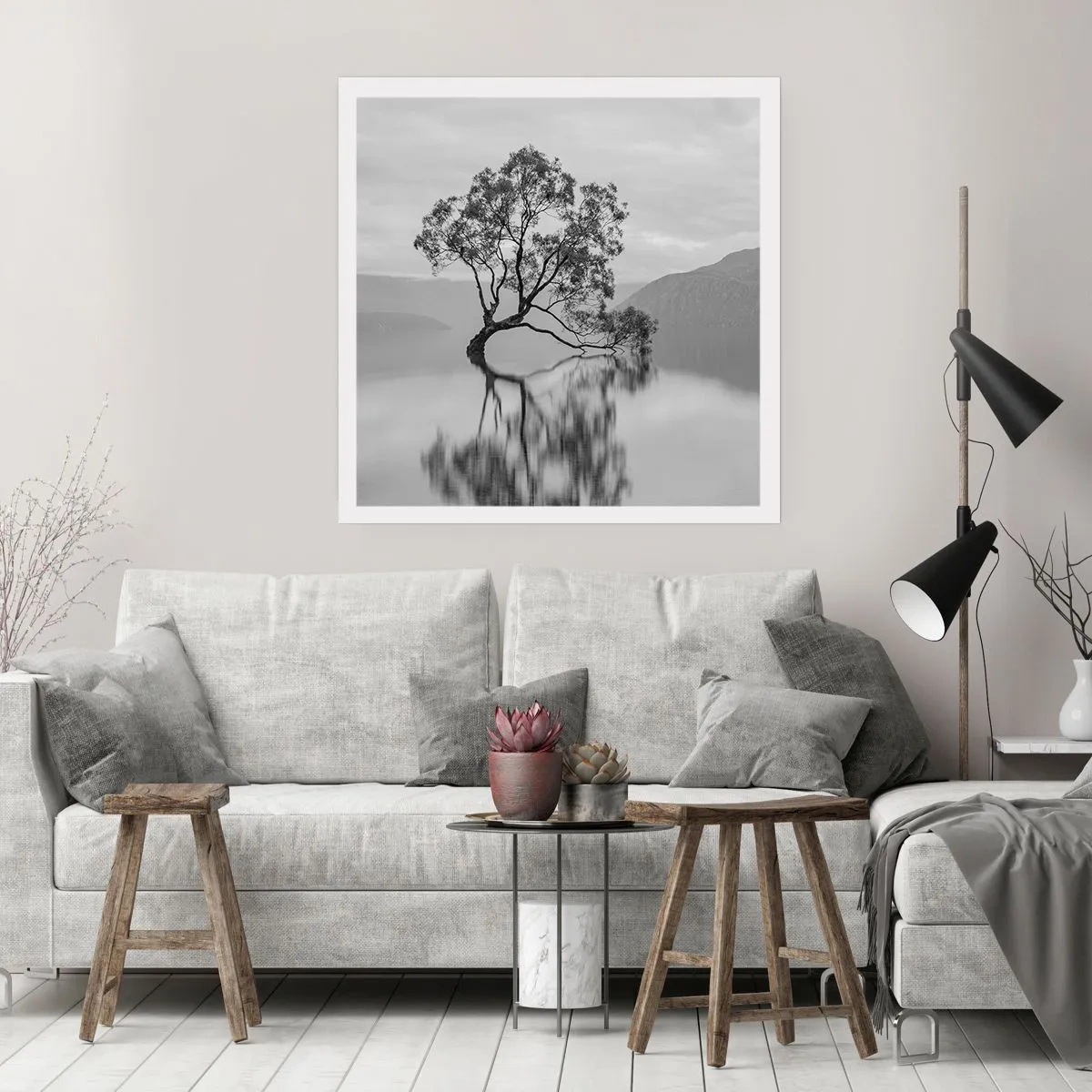 Affisch - Det finns ett land - 40x40 cm