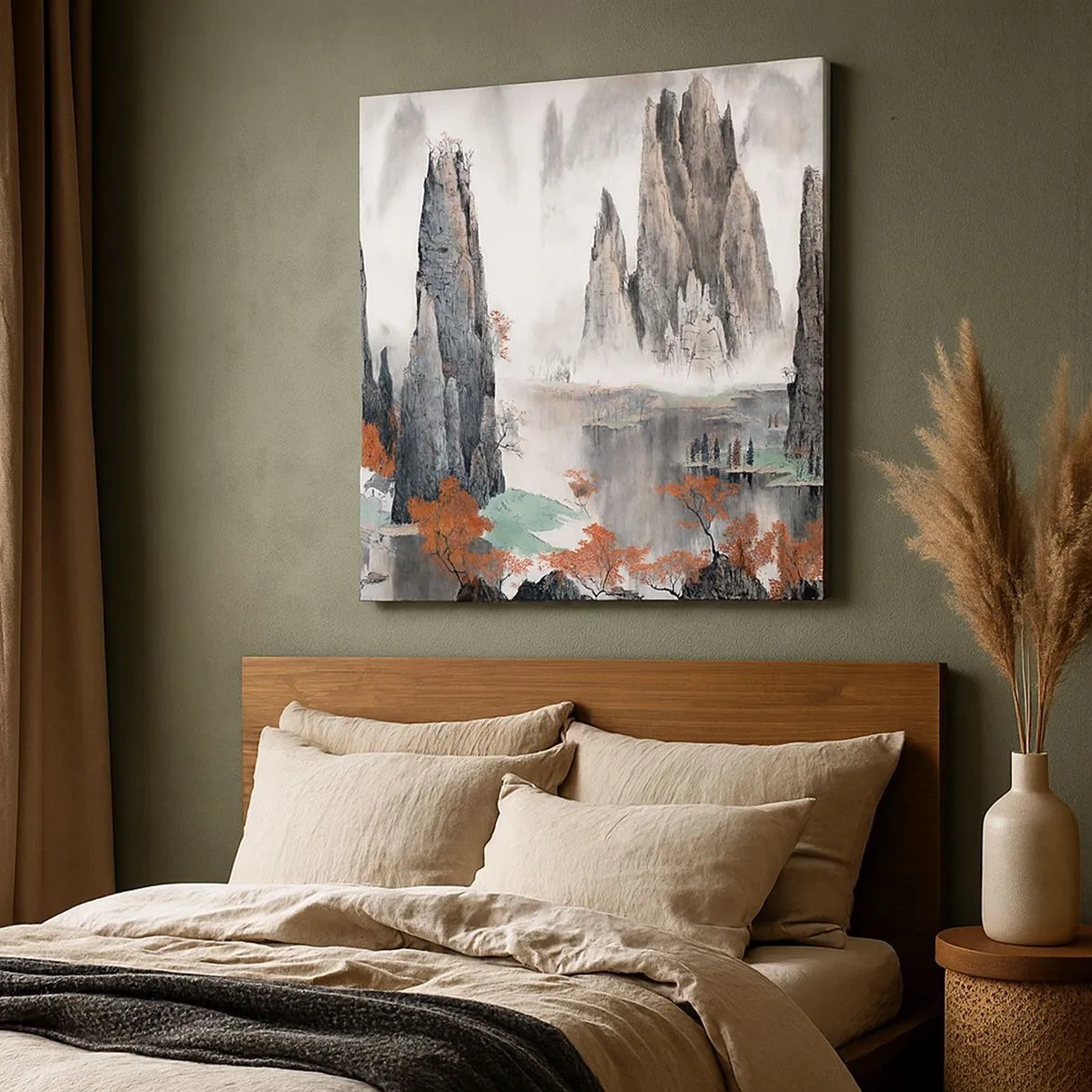 Canvastavla - Bild på duk - Mäktiga vakter - 30x30 cm