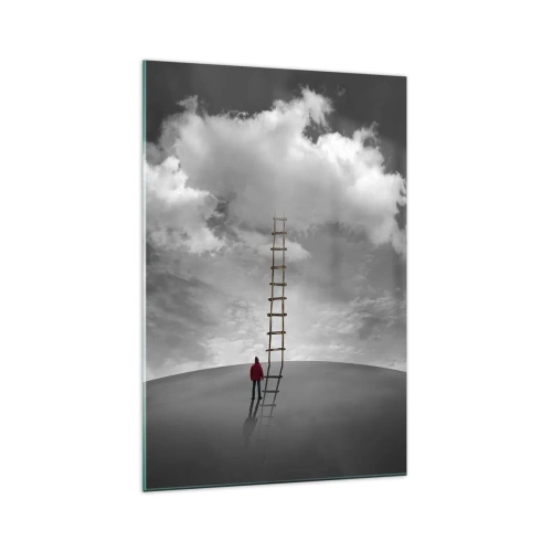 Glastavla - Bild på glas - Allt är möjligt - 70x100 cm