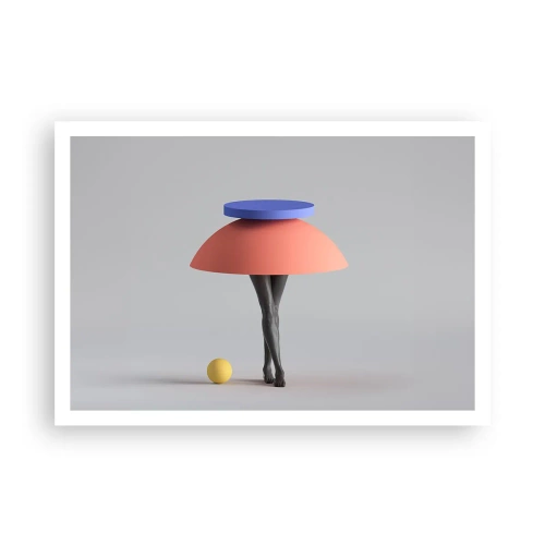 Affisch - Surrealistisk komposition - 100x70 cm