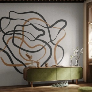 Fototapet Standard Eco - Allt har gått fel - Boho, Abstraktion, Rader - 300x210 cm