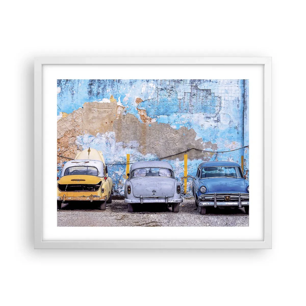 Affisch i vit ram - Veteranmöte - 50x40 cm