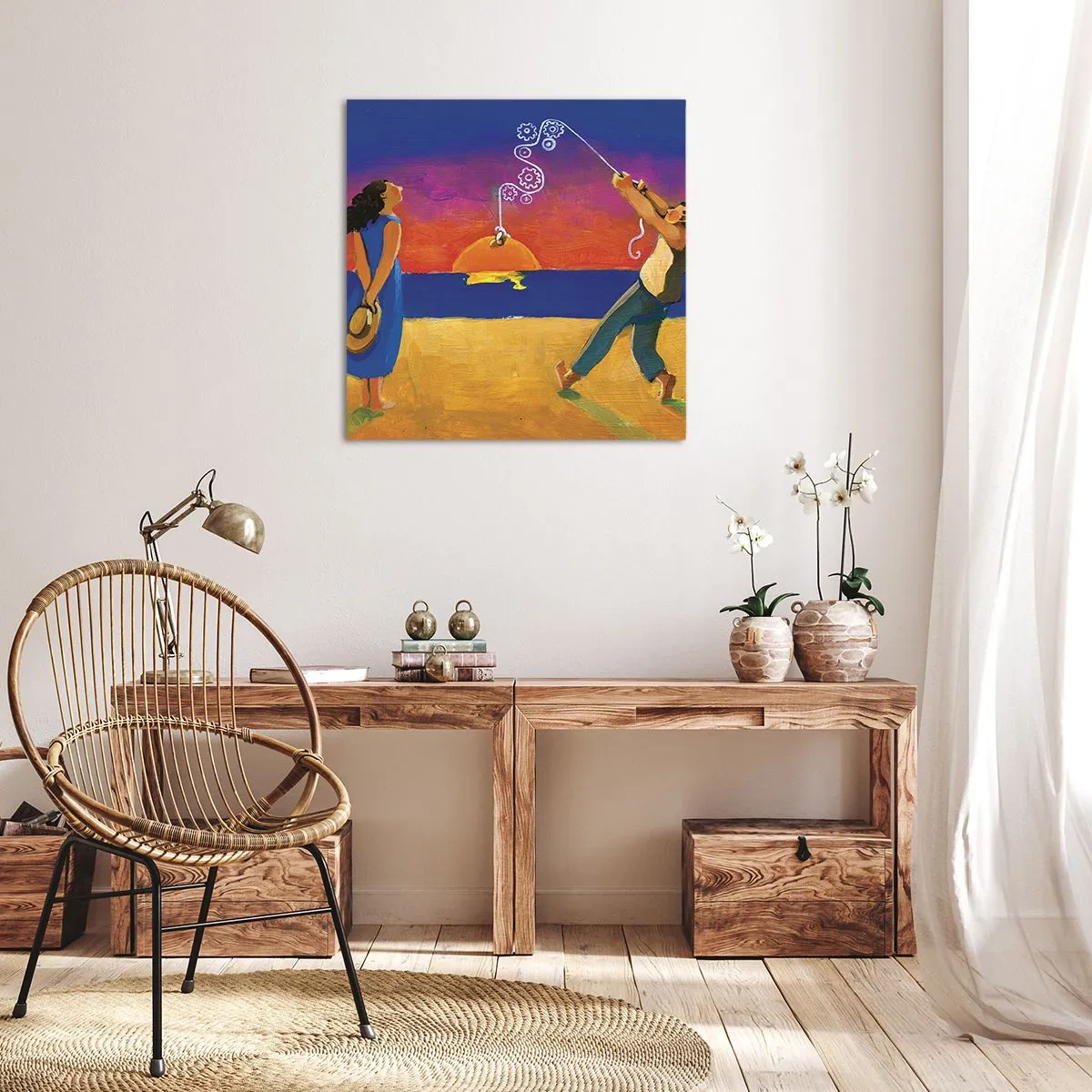 Canvastavla - Bild på duk - Mer än en stjärna från himlen - 30x30 cm