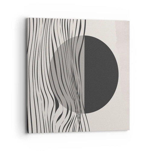 Canvastavla - Bild på duk - Halvdan komposition - 70x70 cm
