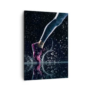 Canvastavla - Bild på duk - Med all kraft i benen - 50x70 cm