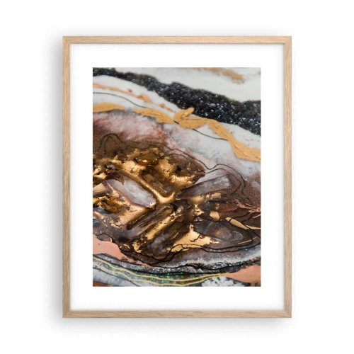 Affisch i ram av ljusek - Jordens element - 40x50 cm