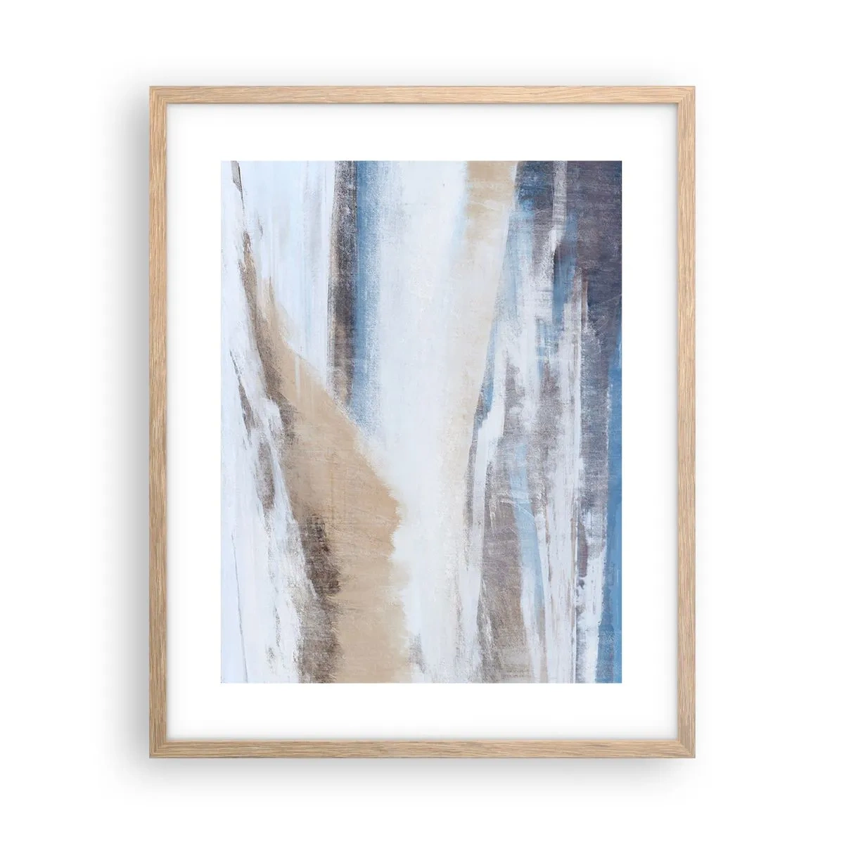 Affisch i ram av ljusek - Vinterkomposition - 40x50 cm