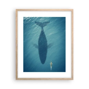 Affisch i ram av ljusek - Möte på havet - 40x50 cm