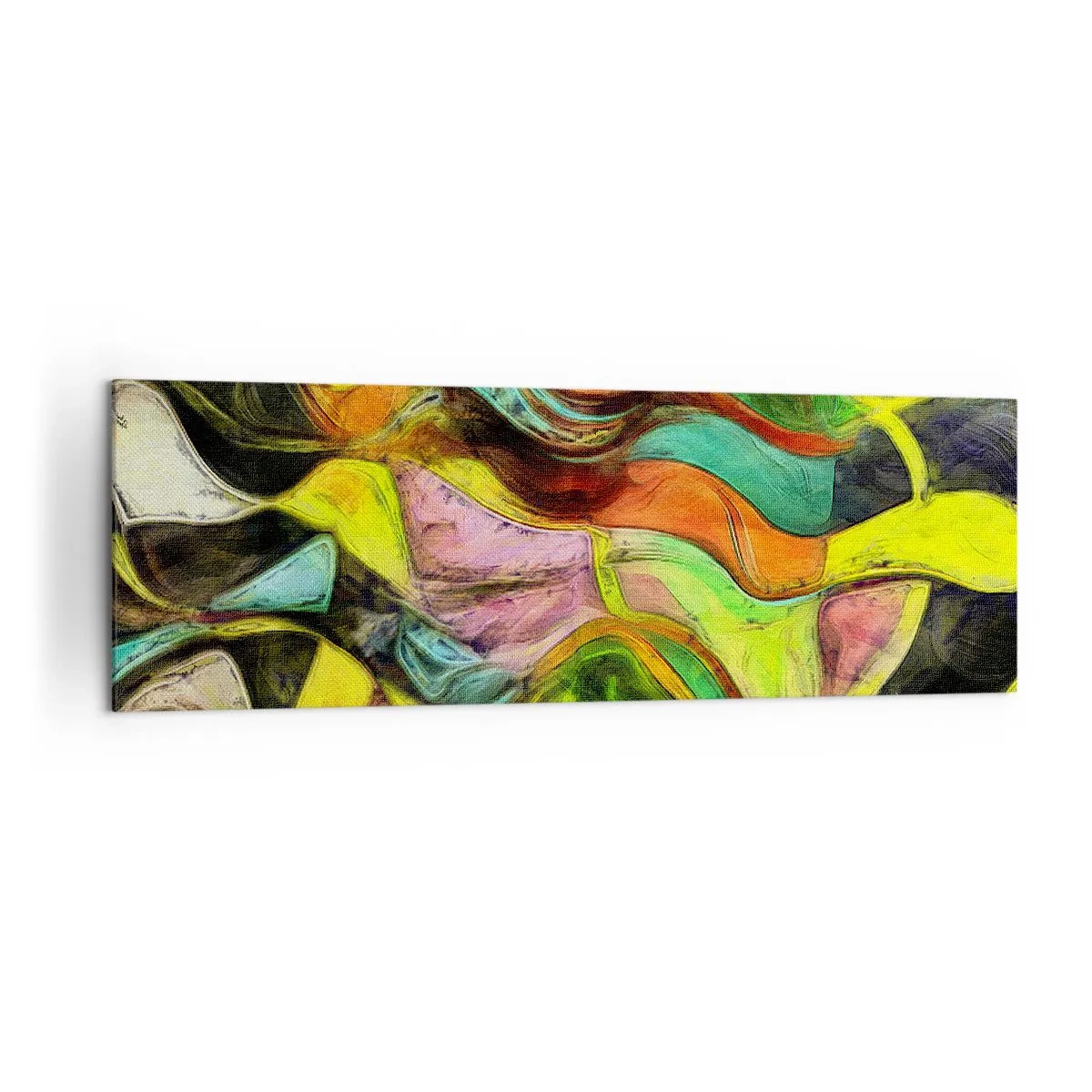 Canvastavla - Bild på duk - Rörelse är liv - 160x50 cm