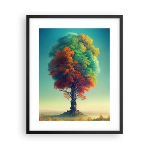 Affisch i svart ram - Eken - naturens fader - 40x50 cm