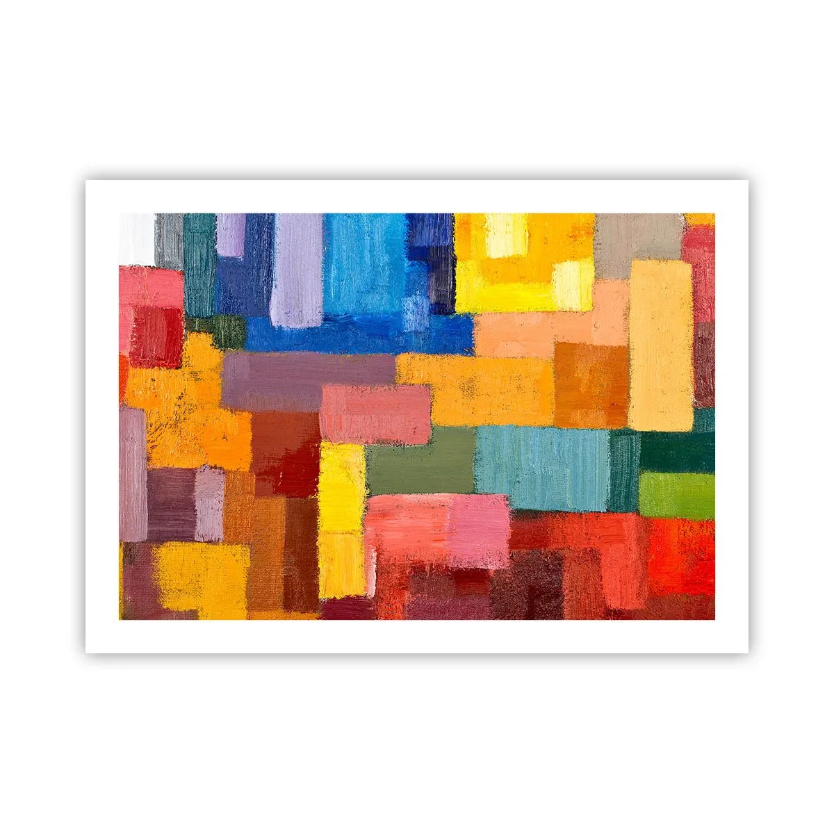 Affisch - Alla olika, alla färgglada - 70x50 cm