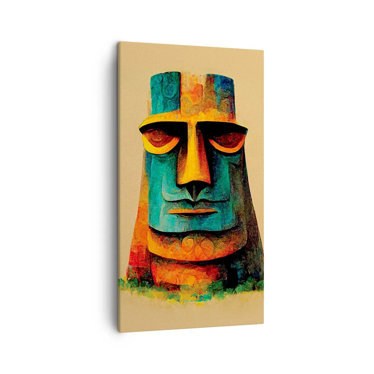 Canvastavla - Bild på duk - Statylik, men ändå sympatisk - 45x80 cm